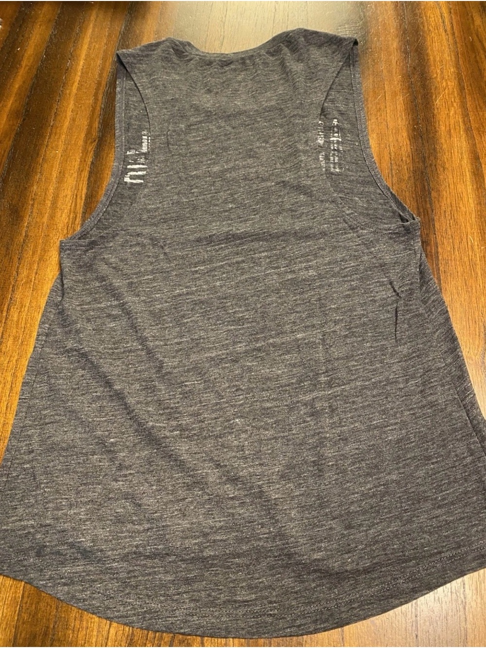 Grunt Style Women’s Gray TShirt Sleeveless “Beautiful Bad Ass” Small - Picture 4 of 4
